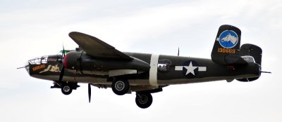 B-25 after lift off
