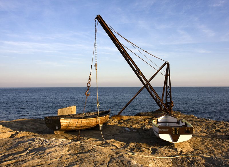 Boats and Launching Crane