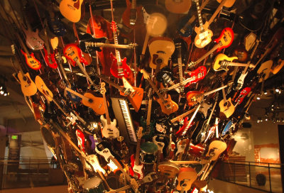 Tower of Guitars in the Experience Music Project