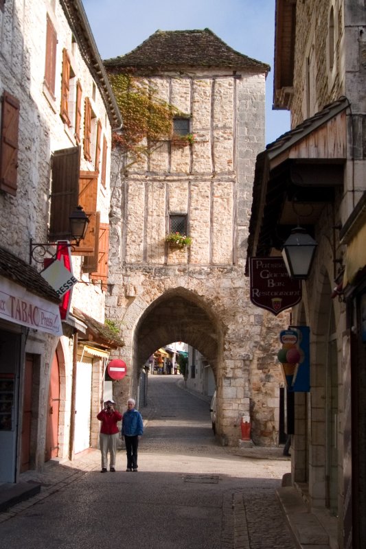 Mary and Susan at the village gate