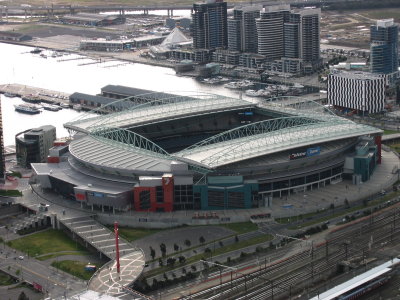 Telstra Dome is currently used as a home ground by Carlton, Essendon, The Kangaroos, St Kilda, and Western Bulldogs football