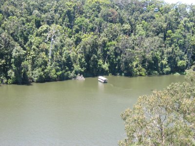 People can also take a boat ride on the Barron River for a more up close and personal tour of the river