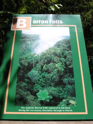 This is a picture of what Barron Falls looks like after an all-out rain event
