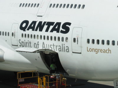Longreach refers to Qantas' original headquarters in the city of Longreach, Australia not to the Boeing's longreach capabilities