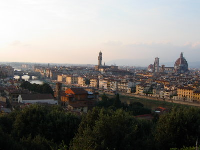 The Piazza Michelangelo overlooking the charming city, Florence