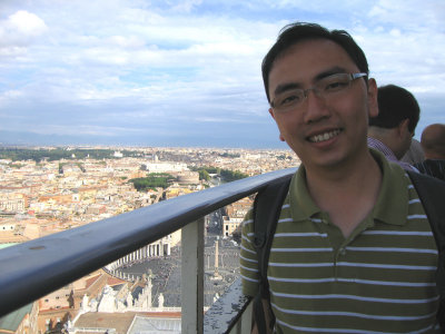 the top of the Basilica di San Pietro