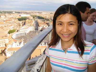 the top of the Basilica di San Pietro