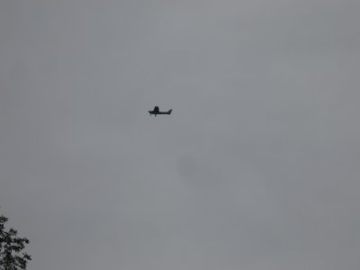 Skyhawk circling above our house