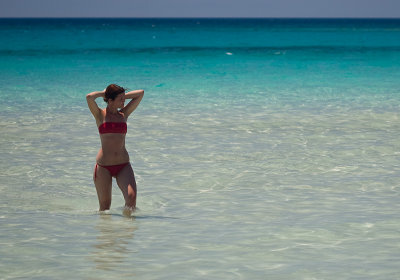 on the beach