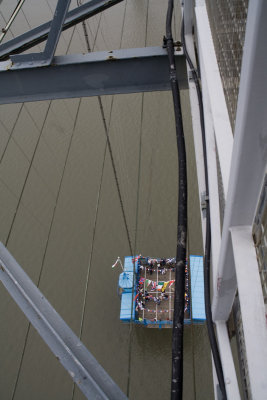 Gondola passing below