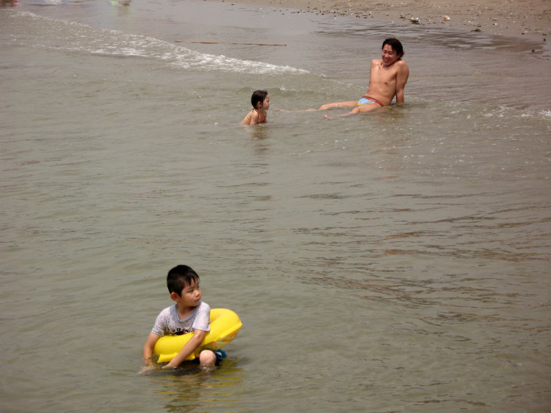 Relaxing out in the waves