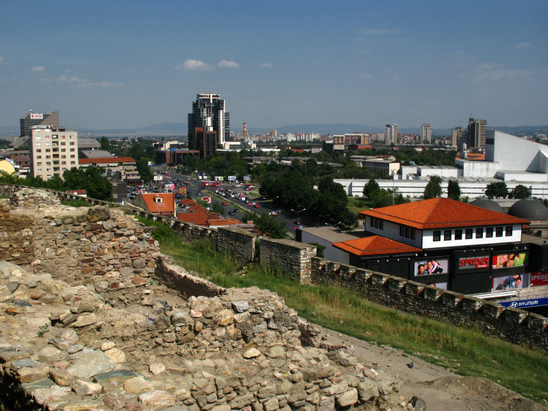 North bank of the Vardar from the castle walls
