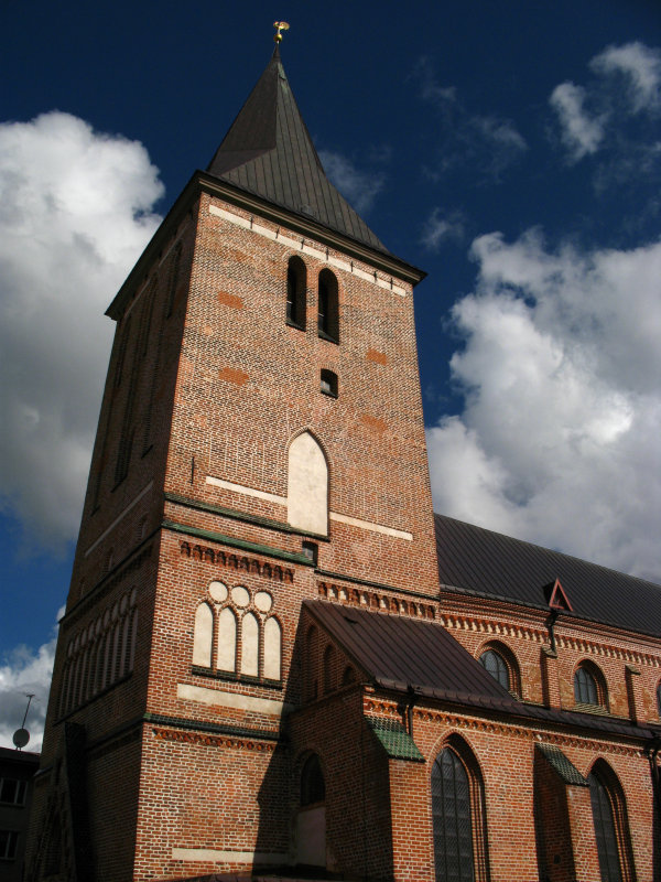 Next to the red-brick St. Johns Church