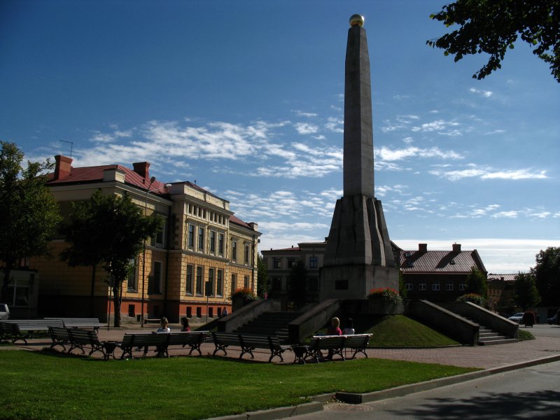 Cēsis Victory Monument on Vienības laukums