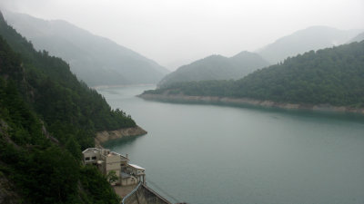 Reservoir beyond the dam