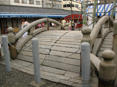 Old stone bridge outside Masumida-jinja