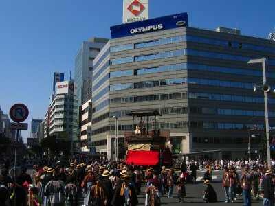 Dashi floats in central Sakae