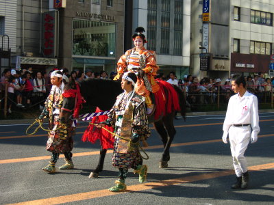 Oda Nobunagas wife on horseback