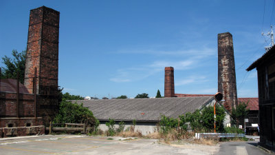 Brick kiln chimneys in Tokoname