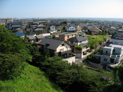 View over Tokonames northern suburbs