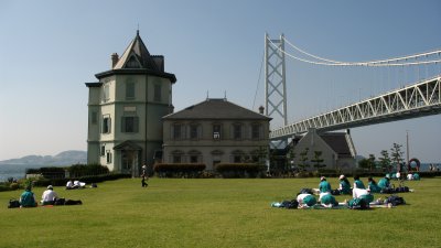 Historic Ijōkaku and the bridge