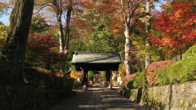 Entering Kōzen-ji's grounds