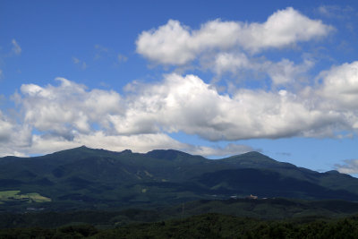 Clouds over the mountains of Fukushima-ken