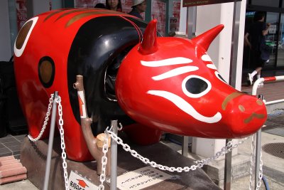 Akabeko (red cow) - Aizu's endearing mascot
