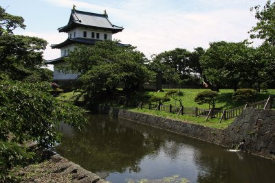 Donjon and castle moat