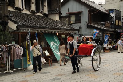 Rickshaw in Kawagoe's old center