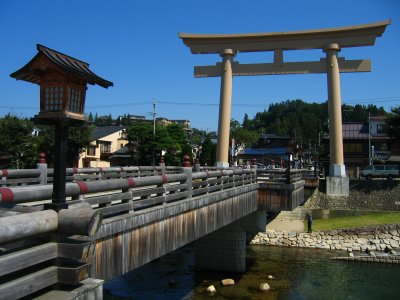 Torii on the Miyamae-bashi