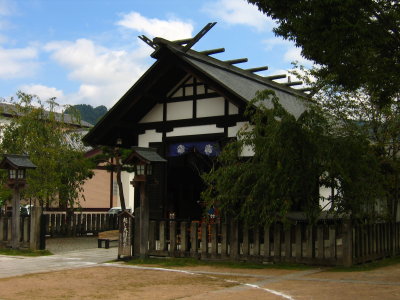 Shrine-like structure on the main square