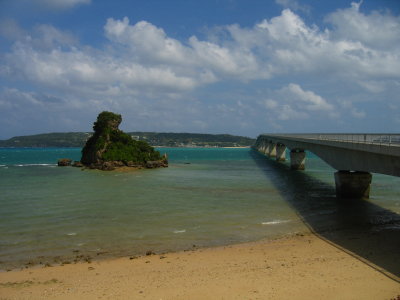 Bridge over to tiny Kouri-jima