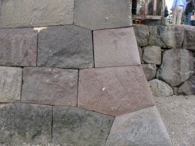 Tenshu-kaku stone foundation detail