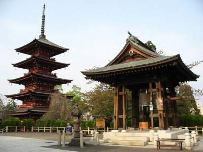 Pagoda and bell tower, Saishō-in