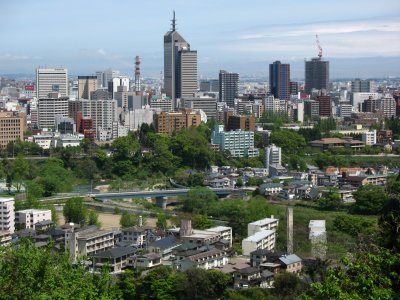 Central Sendai viewed from Aoba-yama