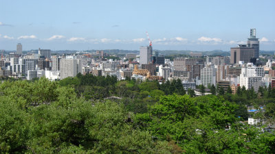 View towards northern Sendai