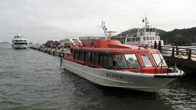 Boats docked at Matsushima harbor
