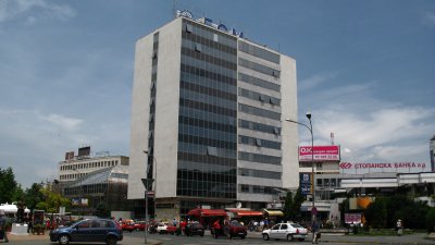 Macedonia Bank tower and Gradski Trgovski Center
