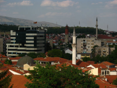 Čaršija skyline with Arka Hotel