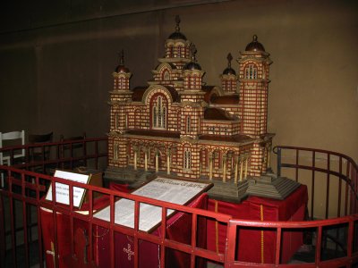Scale model of St. Mark's inside the church