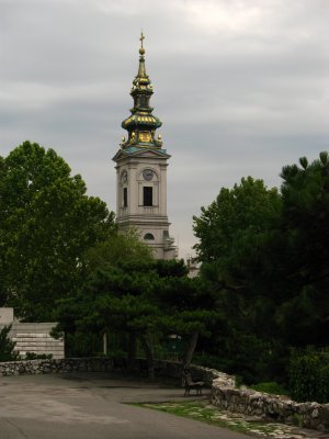 Saborna Crkva from Kalemegdan Park