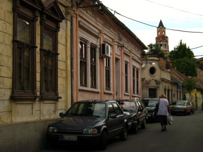 Quiet Central European-style backstreet, Zemun