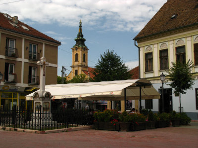 Central square with Ascension Church tower