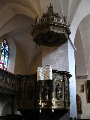 Baroque pulpit, Holy Spirit Church