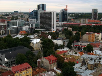 Tallinn's modern business district