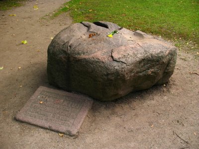Sacrificial stone on Toomemgi
