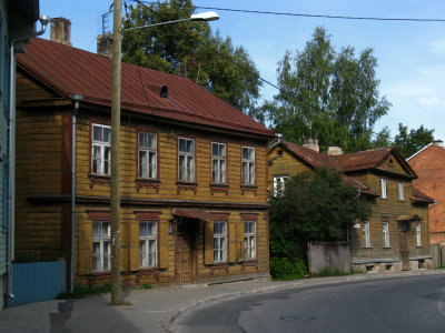 Street at the edge of the Supilinn quarter