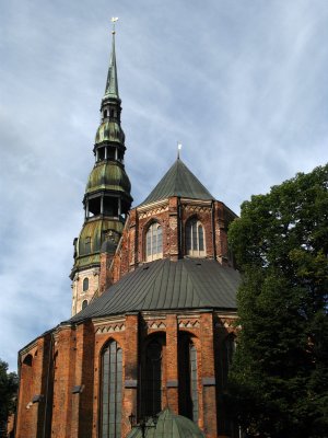Rear of St. Peters Church in Old Rīga