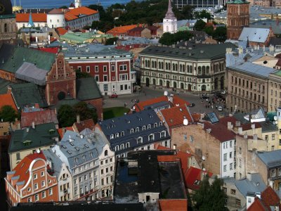 View down on Doma Laukums